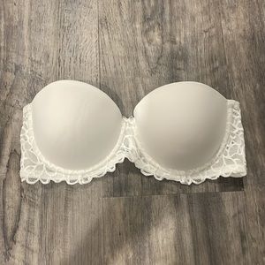 White Strapless Bra